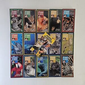Zoo Life Jack Hanna VHS Lot 16 Tapes Nature Educational Time-Life Bundle